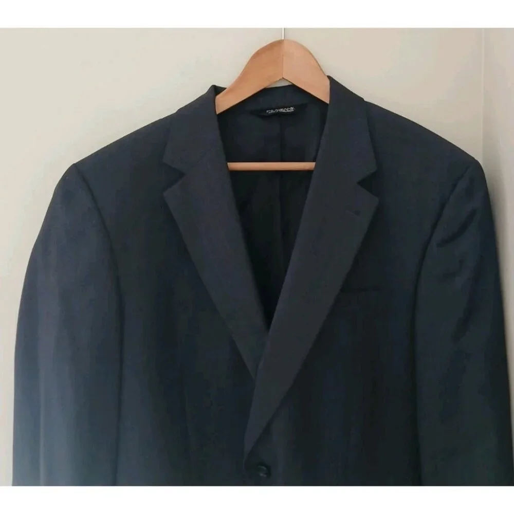 Jos. A. Bank 100% Wool Sport Coat Blazer Size 42L Gray Academia Work